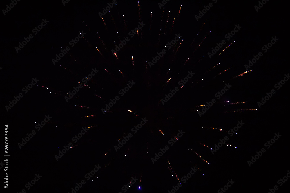 Firework in the night sky with abstract background. Firework in the night sky with abstract background.