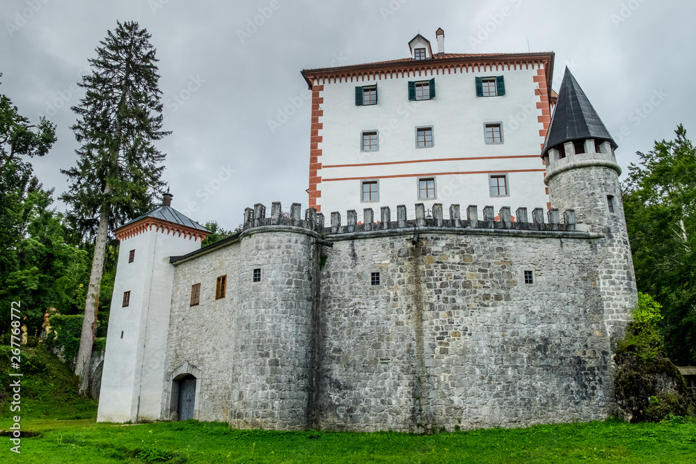 Grad Snežnik castle,  Lož Valley, Loška Dolina, Slovenia