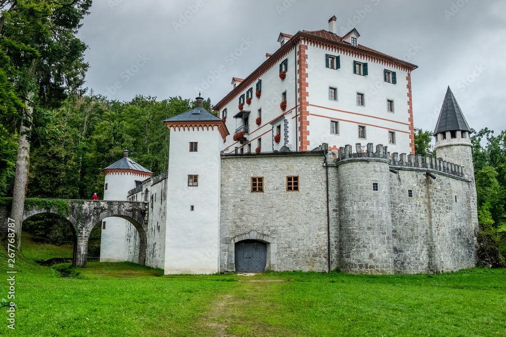 Grad Snežnik castle,  Lož Valley, Loška Dolina, Slovenia