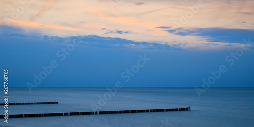 tramonto sul mar Baltico