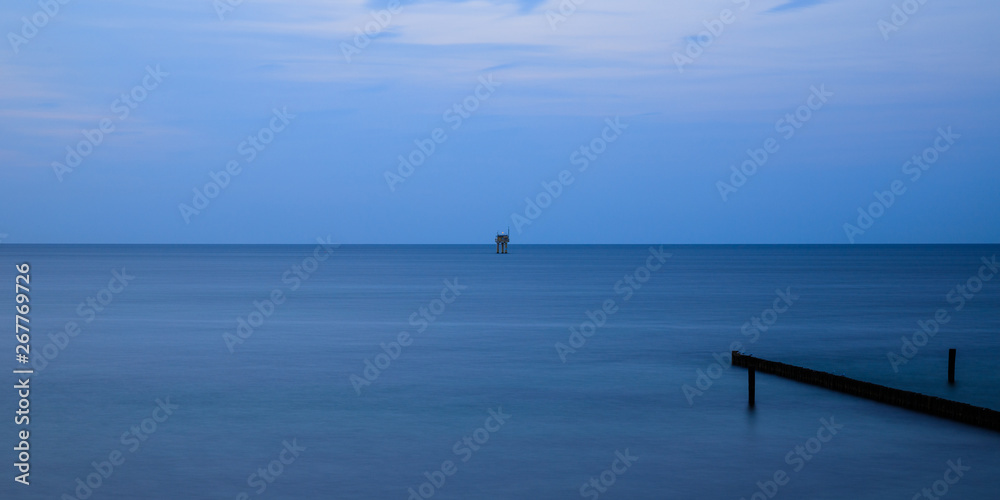 tramonto sul mar Baltico