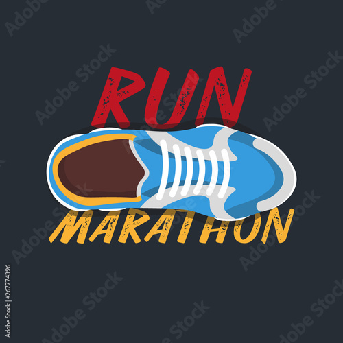 Sports quote on dark background with sneakers.