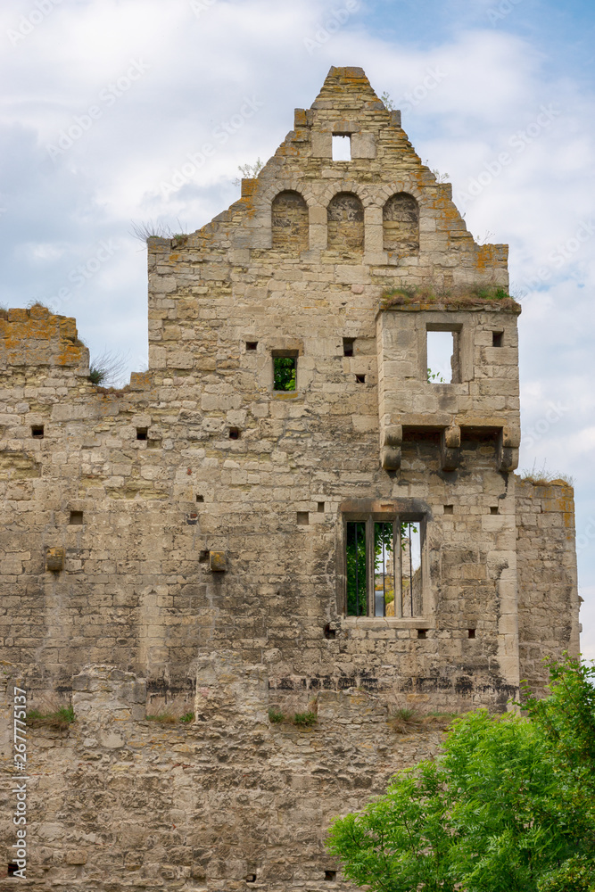 Ruine der Rudelsburg bei Saaleck, Sachsen-Anhalt, Thüringen