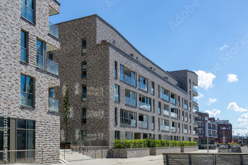 modern office building or building for living in the city of rostock