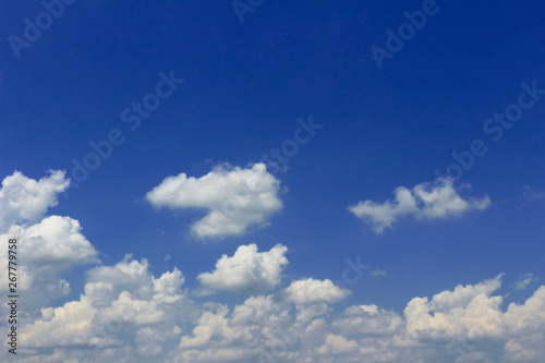 Scenery of the cloud spreading in the sky