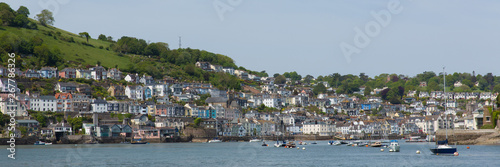 Dartmouth Devon historic English town harbour on the River Dart panoramic view © acceleratorhams