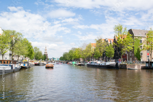 boats in amsterdam © clathi