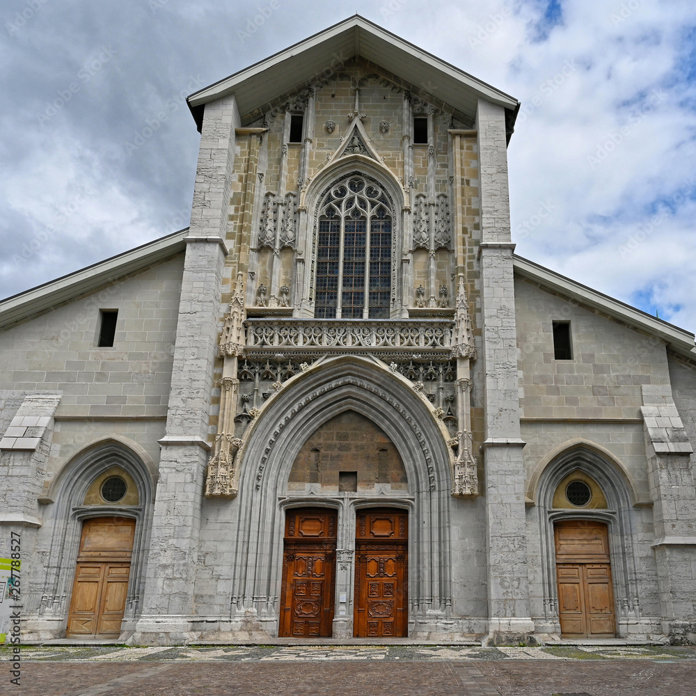 Fototapeta premium Cathédrale Saint-François-de-Sales, Chambéry, Savoie, Auvergne-Rhône-Alpes, France