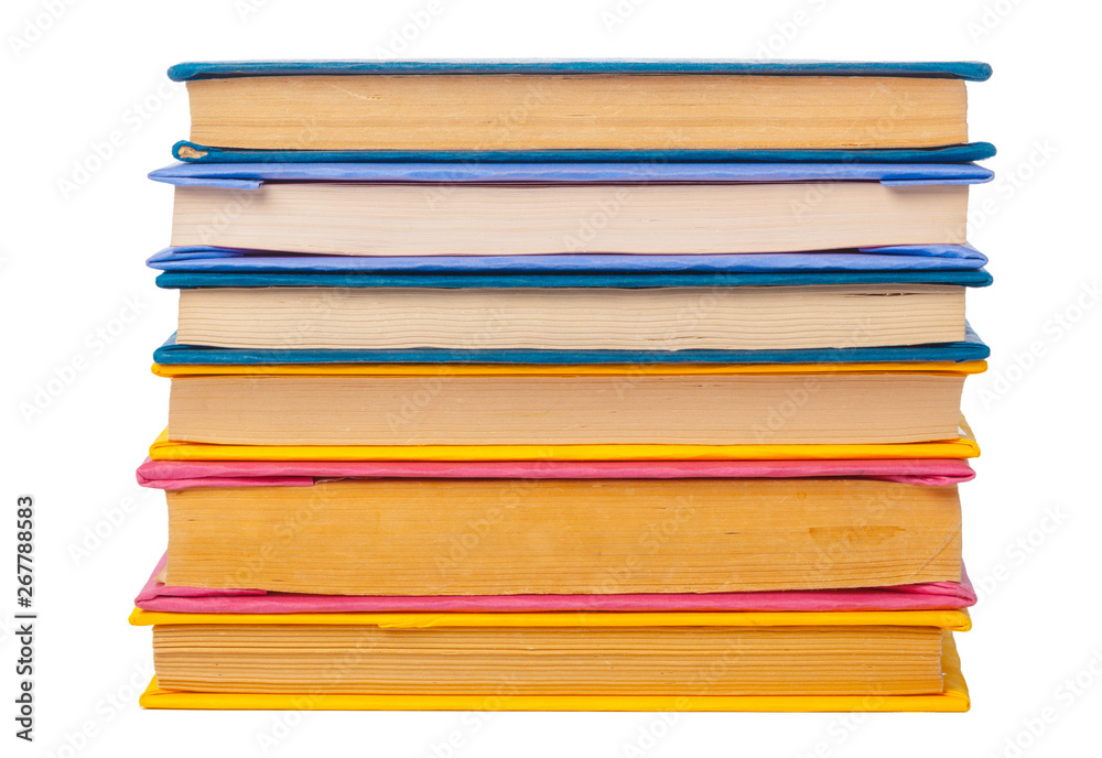 pile of books isolated on white background pile of books isolated on white background