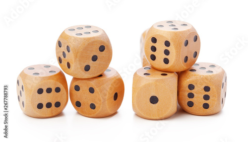 dice isolated on white background