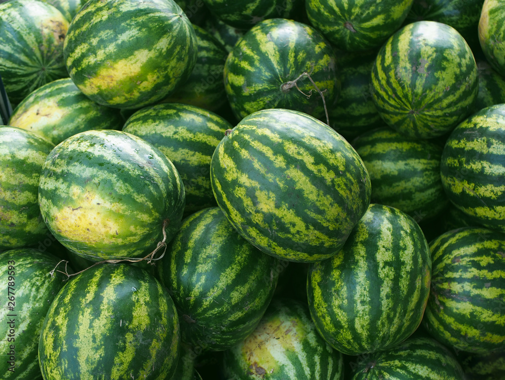 Closeup of fresh watermelons Closeup of fresh watermelons