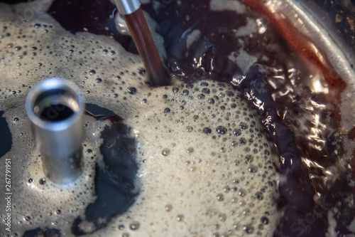brewing beer in the home automatic brewery in the kitchen