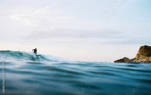 surfer take off photo