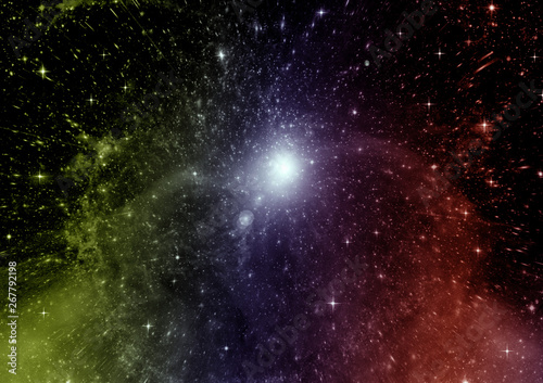 galaxy in a free space