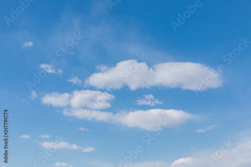 Blue sky and whit cloud background