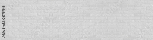 Abstract geometric white texture brick on the wall, white brick pattern on mapping object 3D, Simple clean white background texture. interior detail wall panel. Panorama texture ultra high resolution