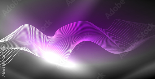 Neon lines shiny glowing background