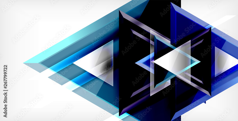 Glossy shiny triangles background Glossy shiny triangles background