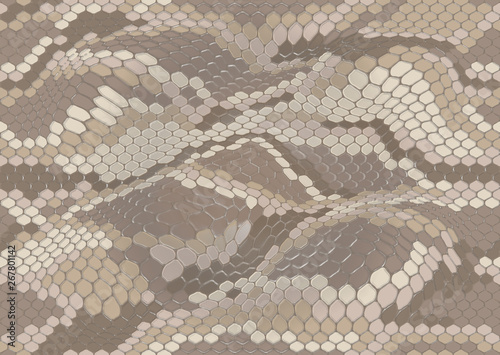 Quadro su tela seamless snake skin camouflage pattern desert