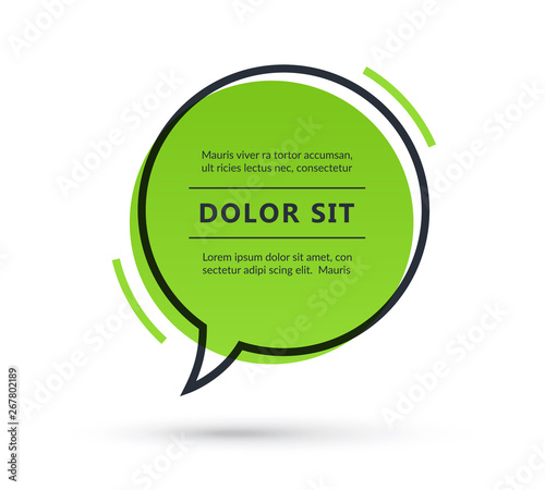 Quote speech bubble isolated on white background