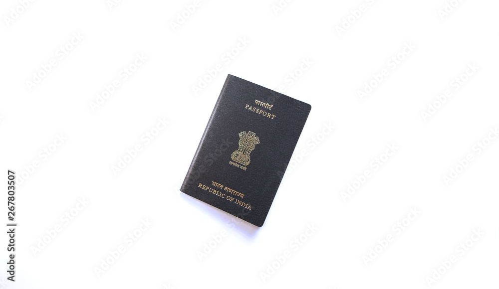 indian passport isolated on white background indian passport isolated on white background
