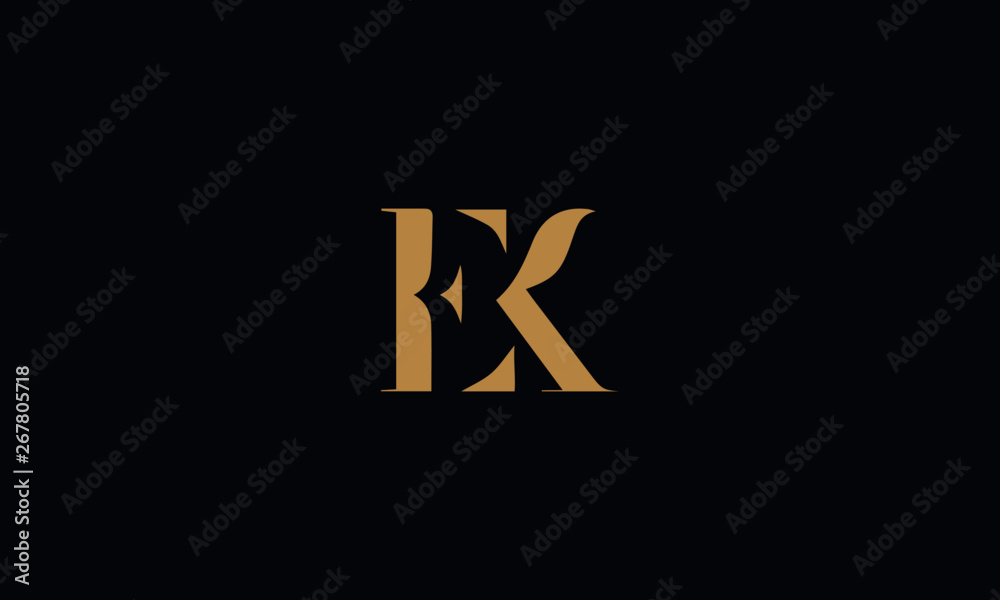 EK logo design template vector illustration