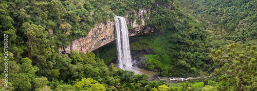 Beautiful view of Caracol Waterfall (Snail Waterfall) - Canela- Rio Grande do Sul - Brazil