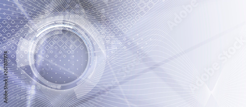 Abstract tech background. Futuristic technology interface