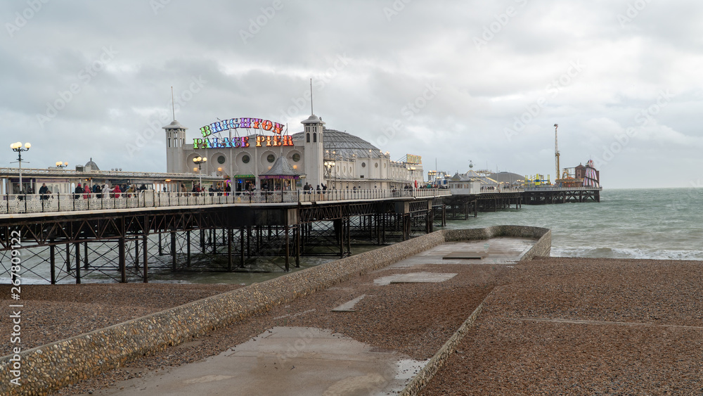 The Brighton Pier, also known as the Palace Pier, Brighton, United Kingdom