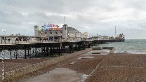 Fotografie The Brighton Pier, also known as the Palace Pier, Brighton, United Kingdom