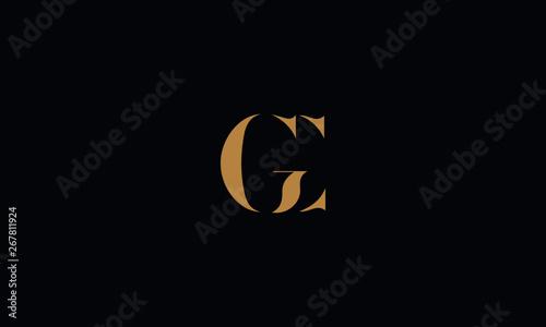 GC logo design template vector illustration minimal design photo