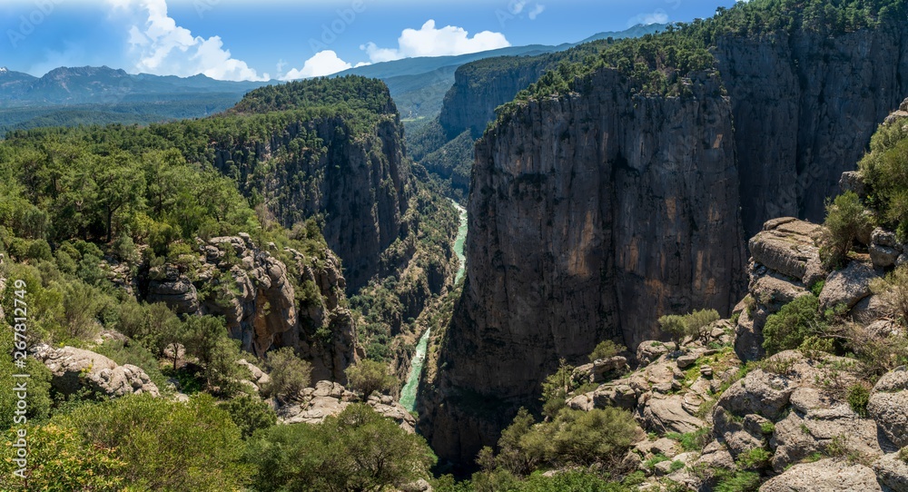 Tazi Canyon landscape from Manavgat, Antalya,Turkey