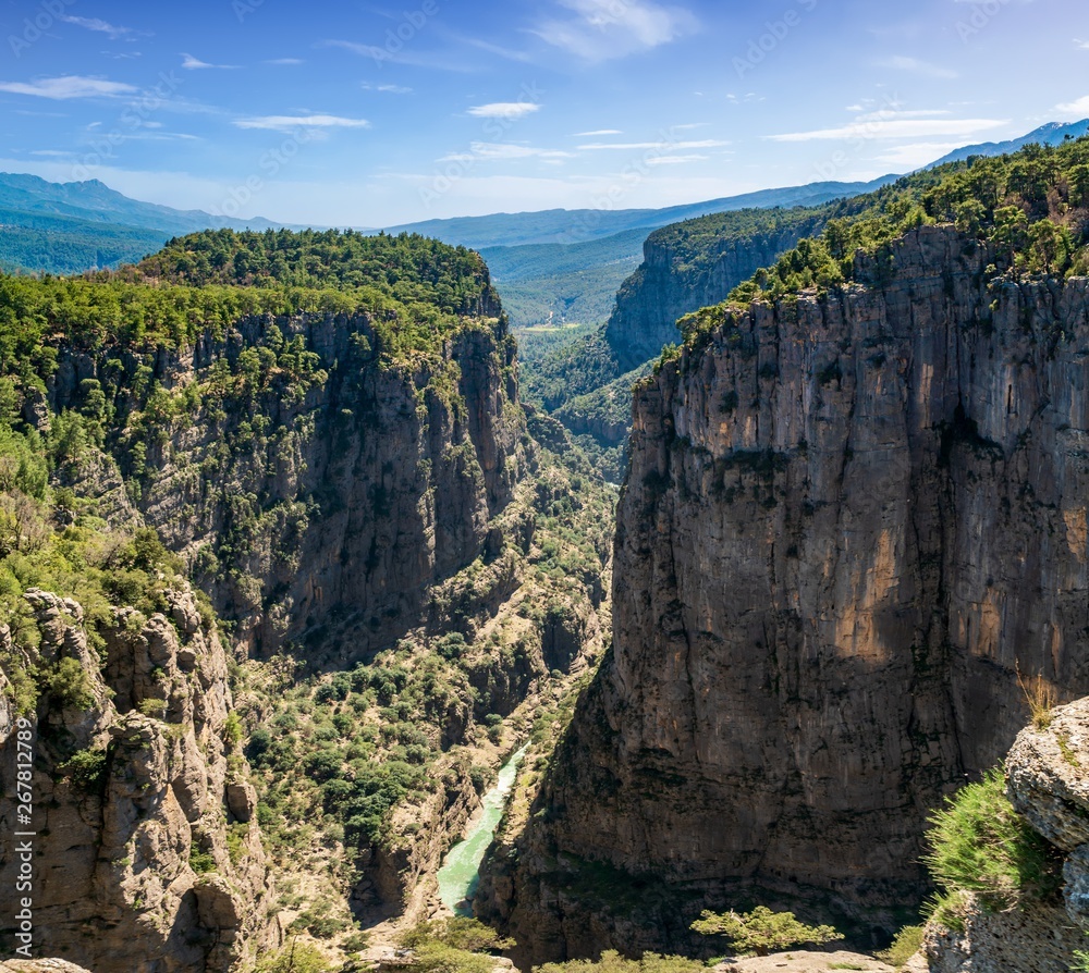 Tazi Canyon landscape from Manavgat, Antalya,Turkey