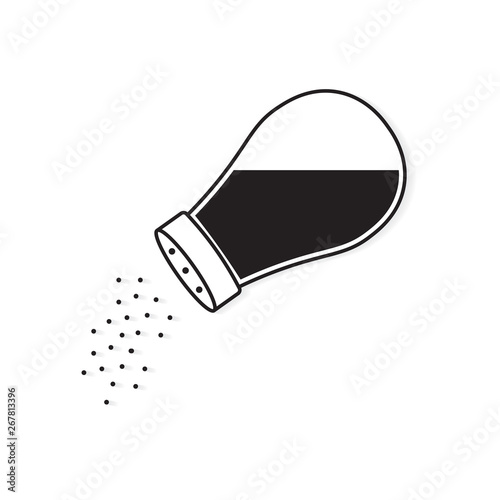 salt shaker icon- vector illustration