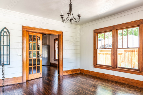 Historic Home with Original Shiplap, French Doors, and Wood Floors photo