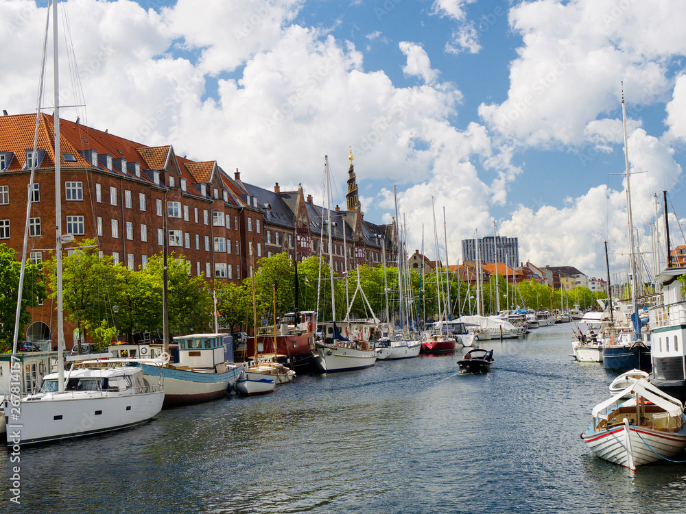 Summer view of Copenhagen harbour