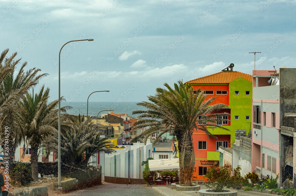 Obraz premium Street in Ponta do Sol, Cape Verde
