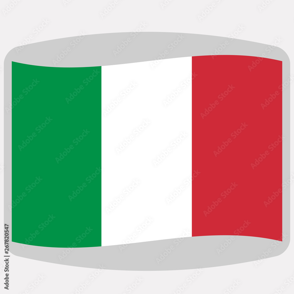 flag of Italy,  vector illustration, flat