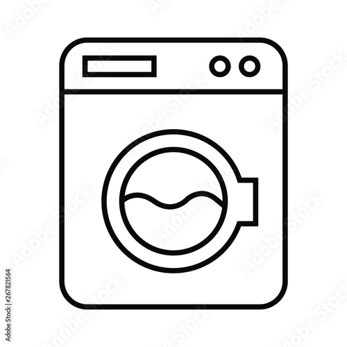 washing machine icon vector. electric appliances icon illustration.