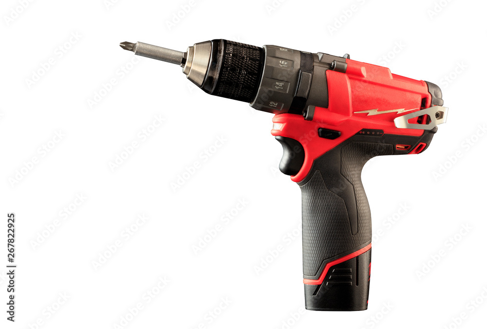 Cordless drill isolated on the white background. Cordless drill isolated on the white background.