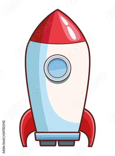 Canvas Print rocket skyrocket cartoon