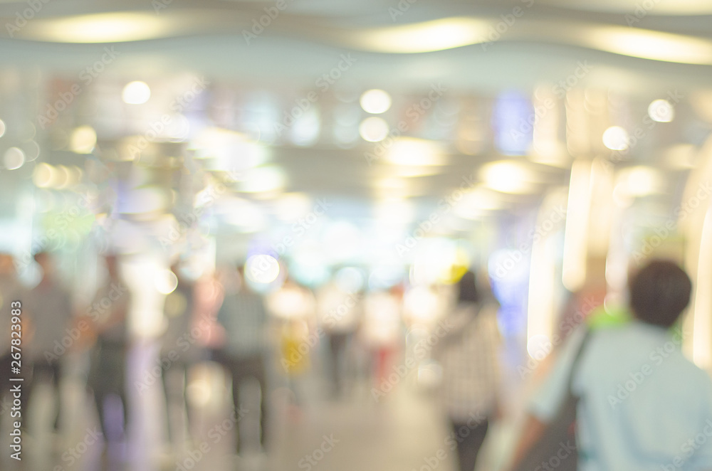 Shopping background Blurred image.