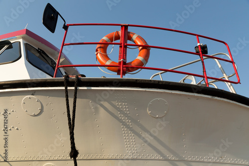 Life bouy on a boat