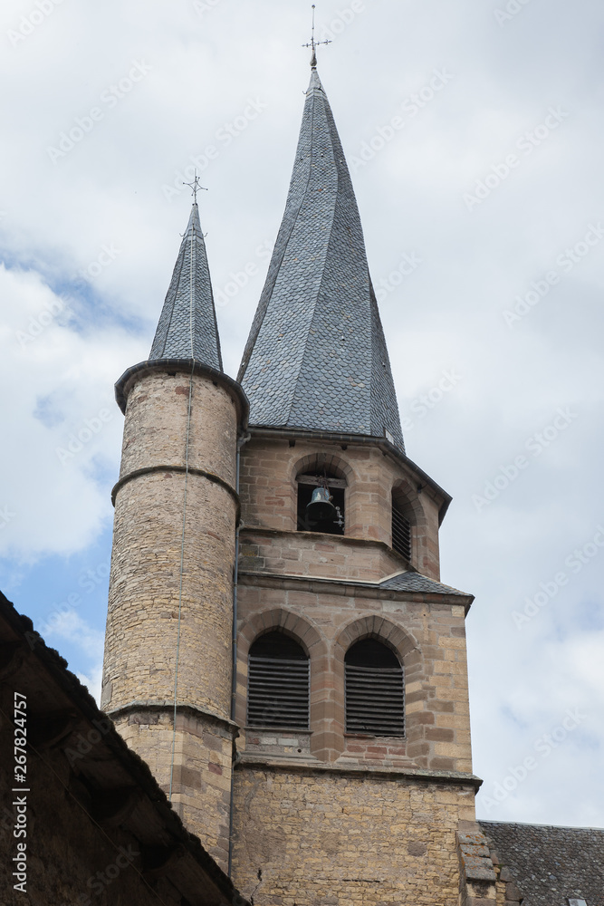 Clocher tordu de l'église de Saint-Côme d'Olt