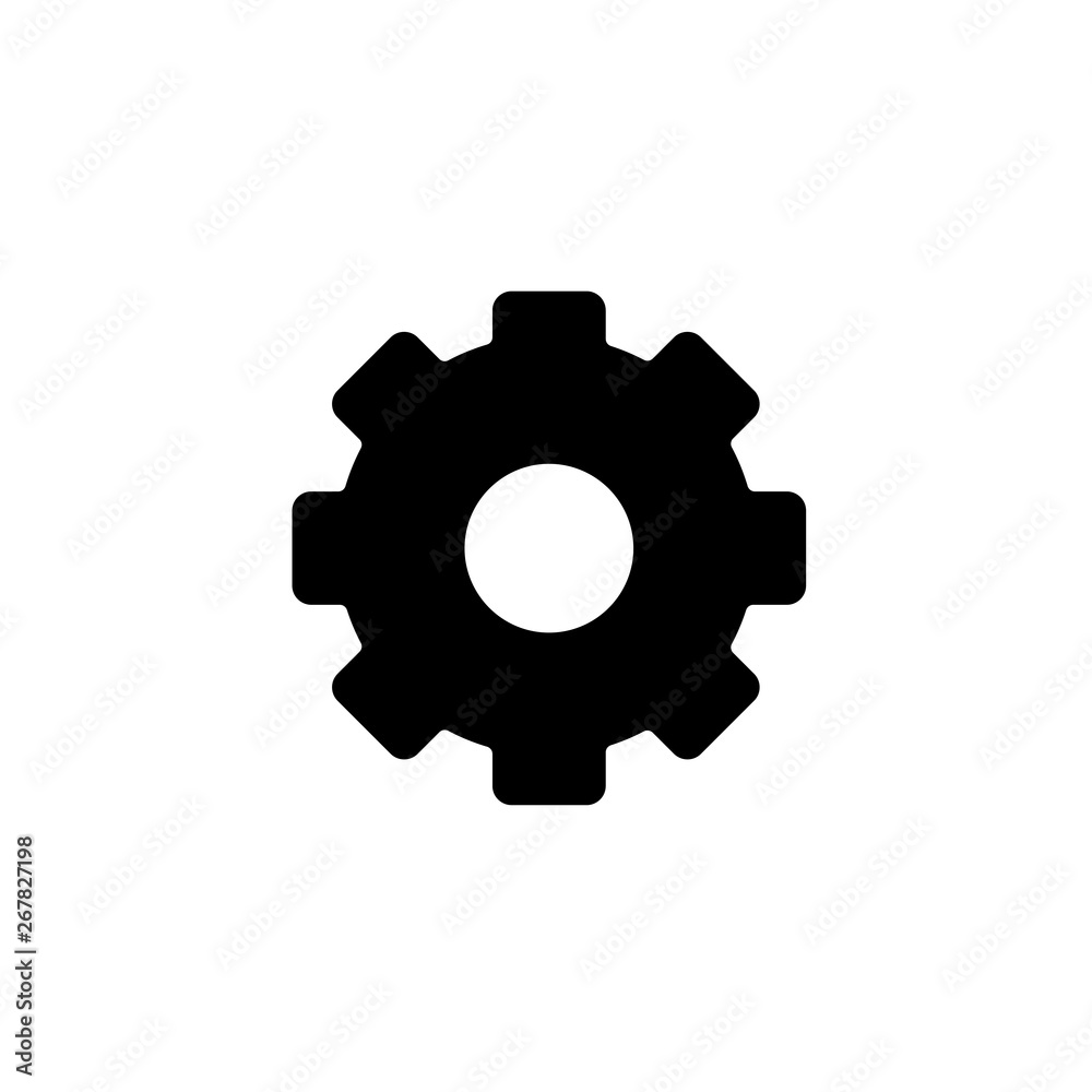 cogwheel gear settings icon vector isolated cogwheel gear settings icon vector isolated