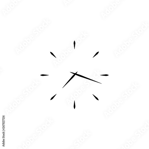 Clock icon, time icon vector illustration