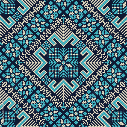 Palestinian embroidery pattern 186