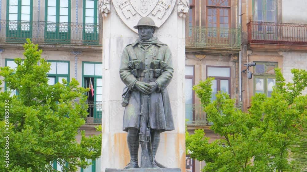 Monument to the Dead of the Great War on Carlos Alberto Square, Porto