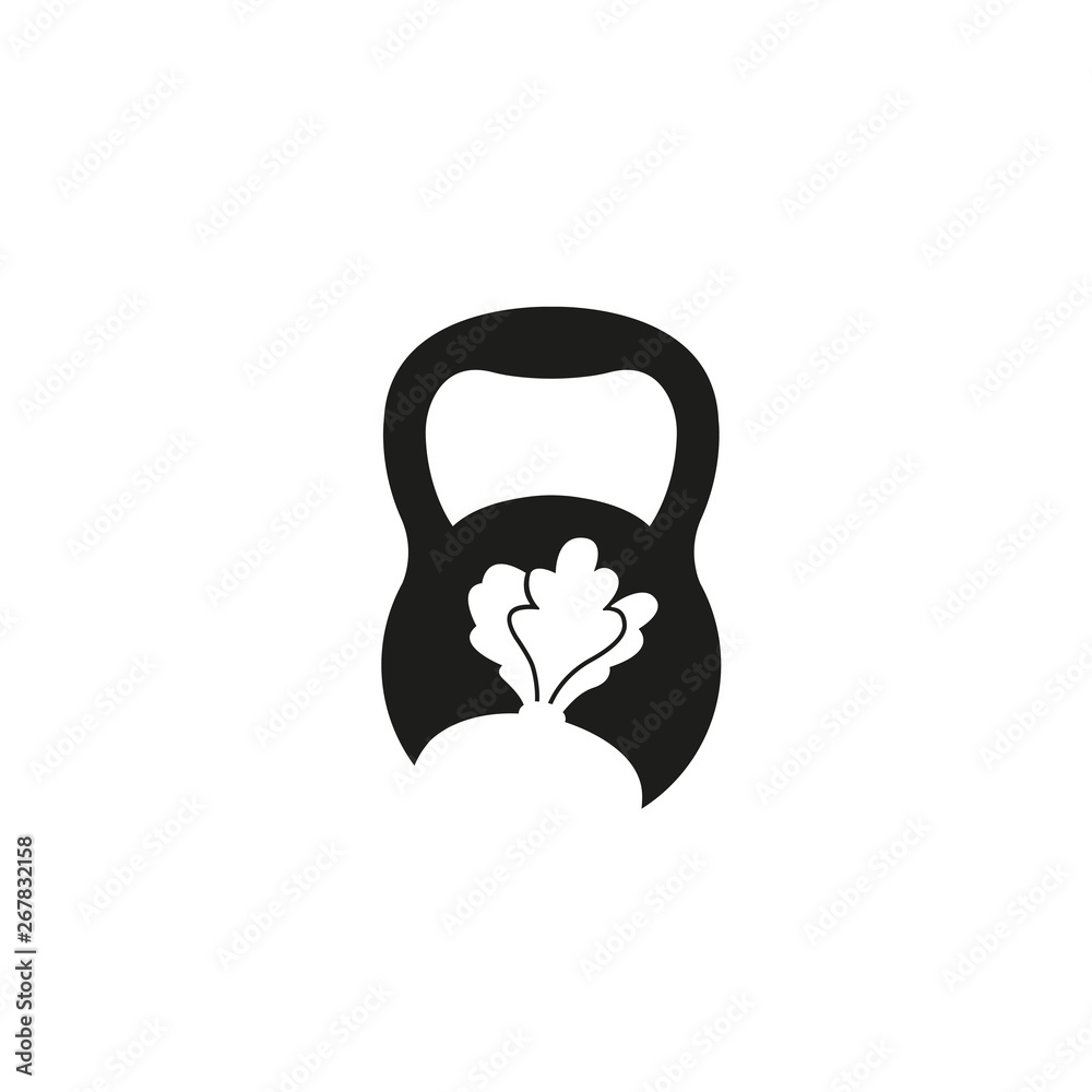 Sketchy style kettlebell tattoo located on the tricep.