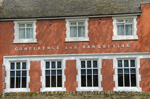 A Building Sign for a Conference and Banqueting Centre.